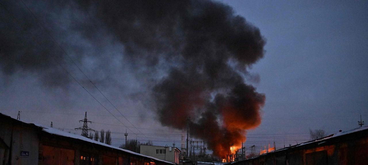 Kiew von neuem massiven russischen Drohnenangriff getroffen