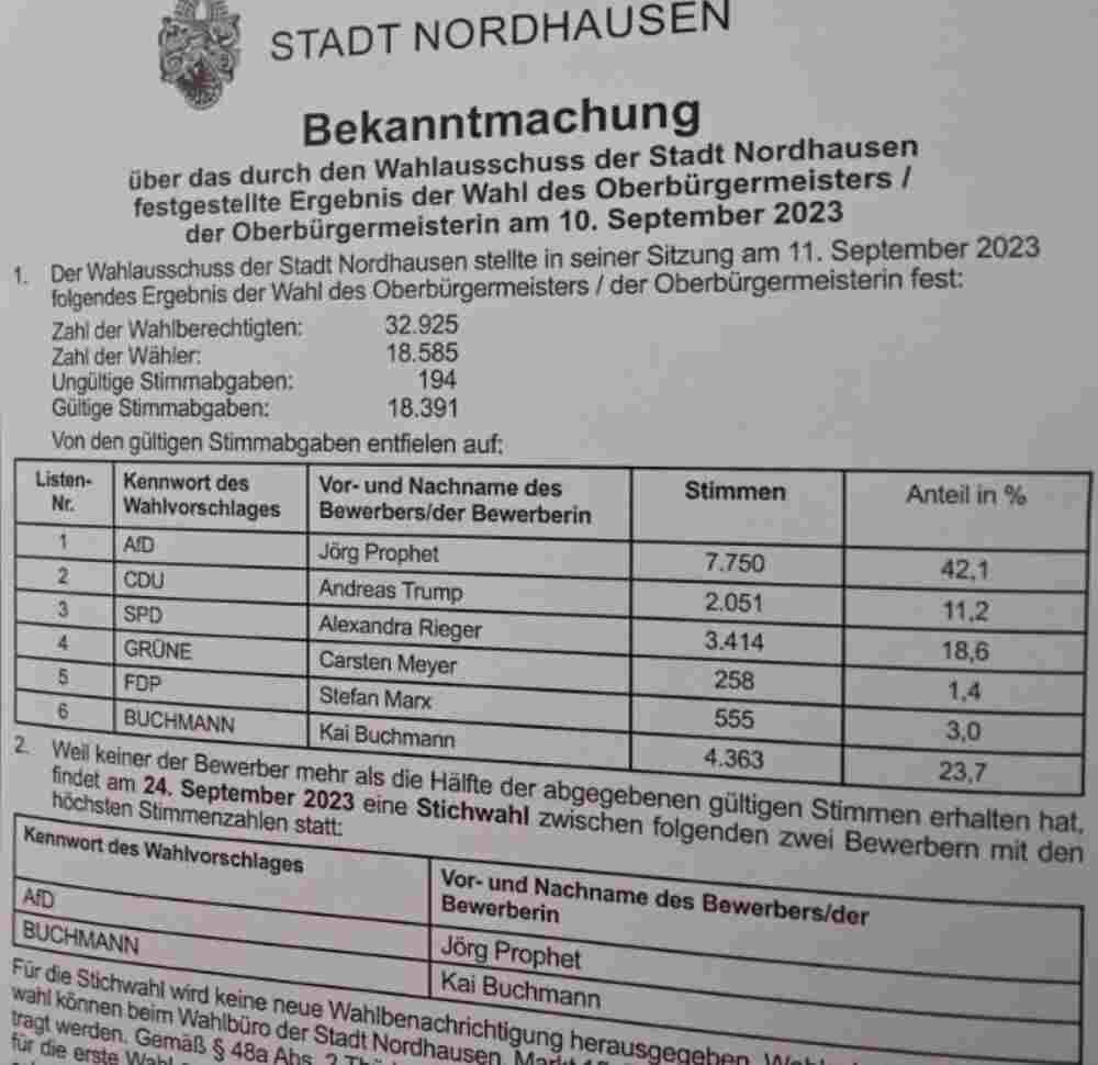 Ein Bürgermeisterwahlkampf in einer Kleinstadt verdeutlicht den Aufstieg der rechtsextremen AfD in Deutschland Ein Bürgermeisterwahlkampf in einer Kleinstadt verdeutlicht den Aufstieg der rechtsextremen AfD in Deutschland