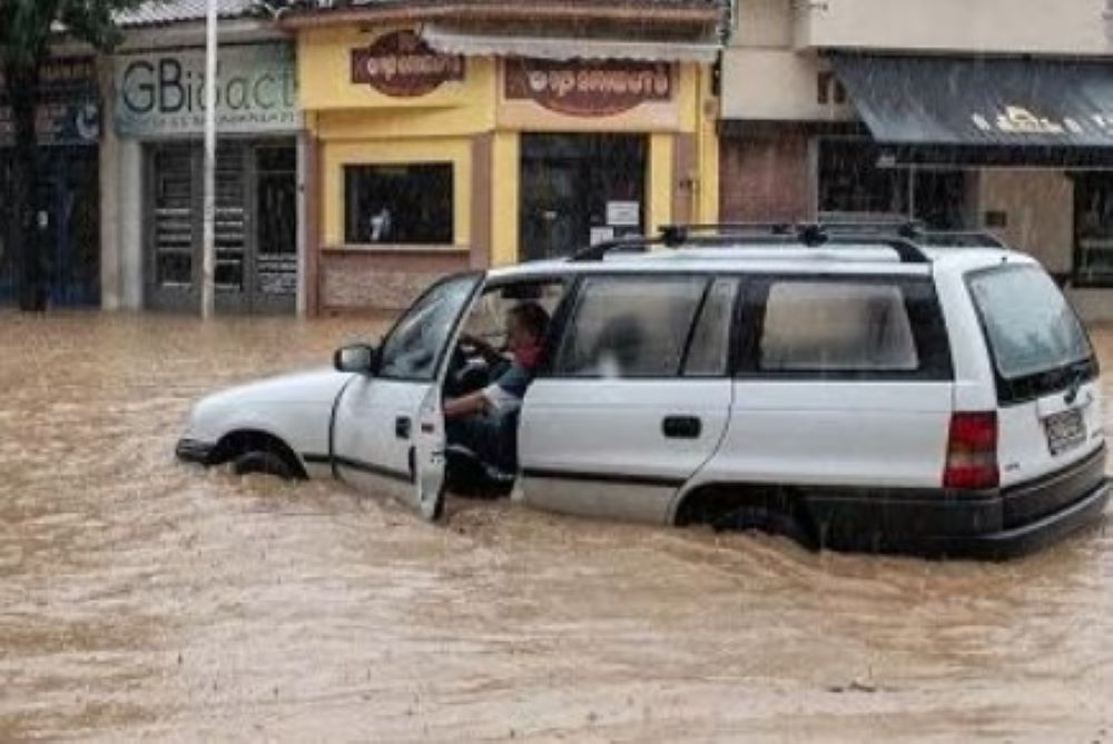 Schweren Unwetter und sintflutartigen Regenfälle in Griechenland