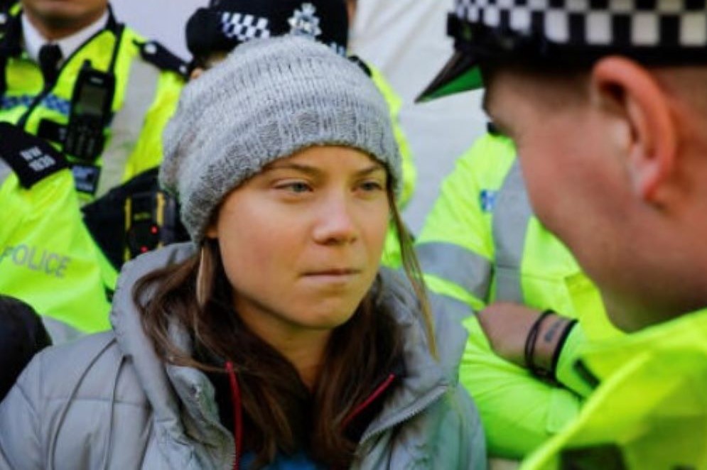 Greta Thunberg steht in London vor Gericht